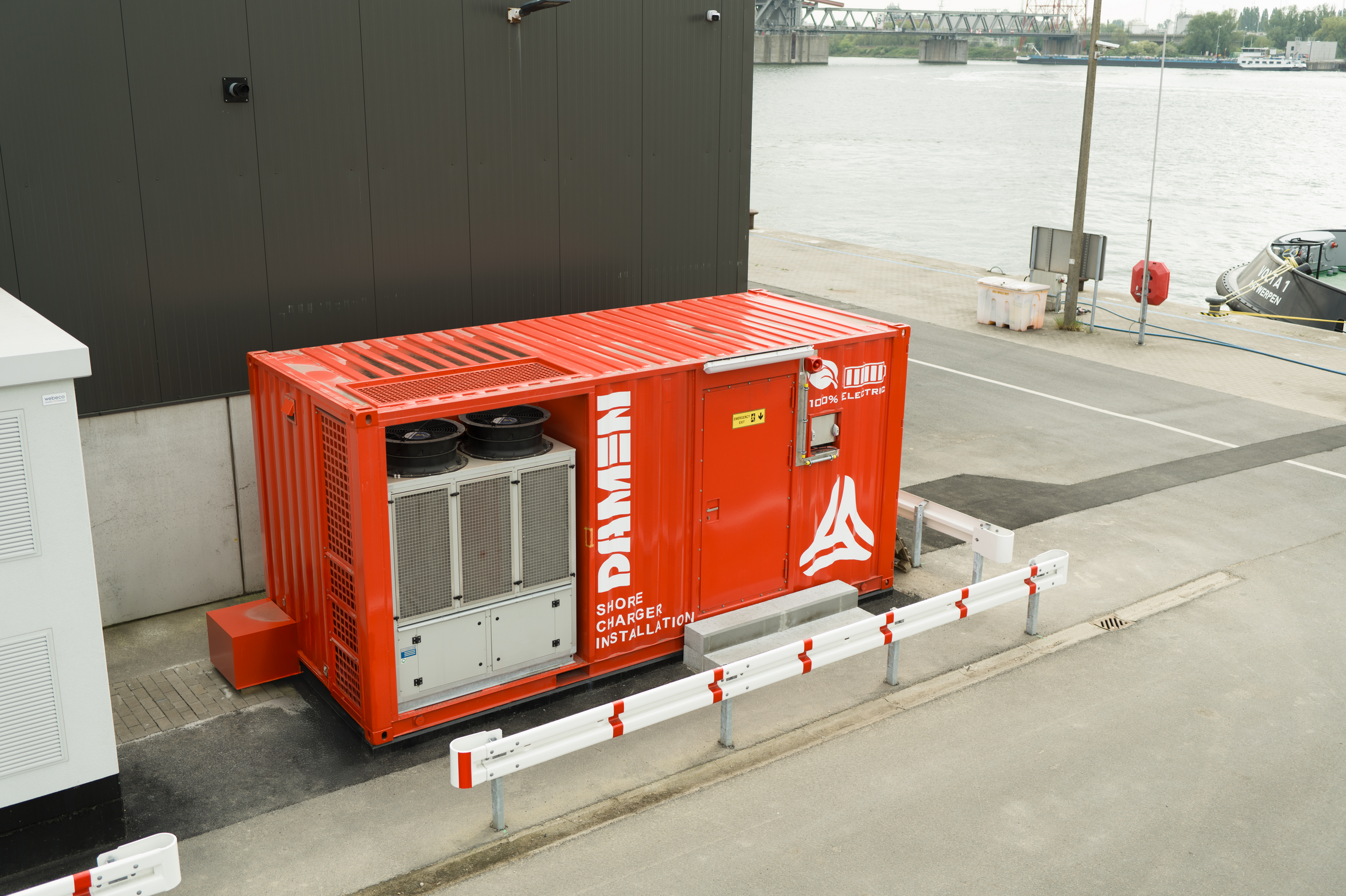 Shore charger installation