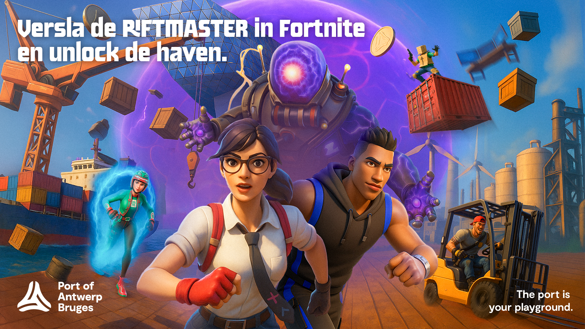 Port of Antwerp-Bruges brengt jongeren via Fortnite dichter bij haven