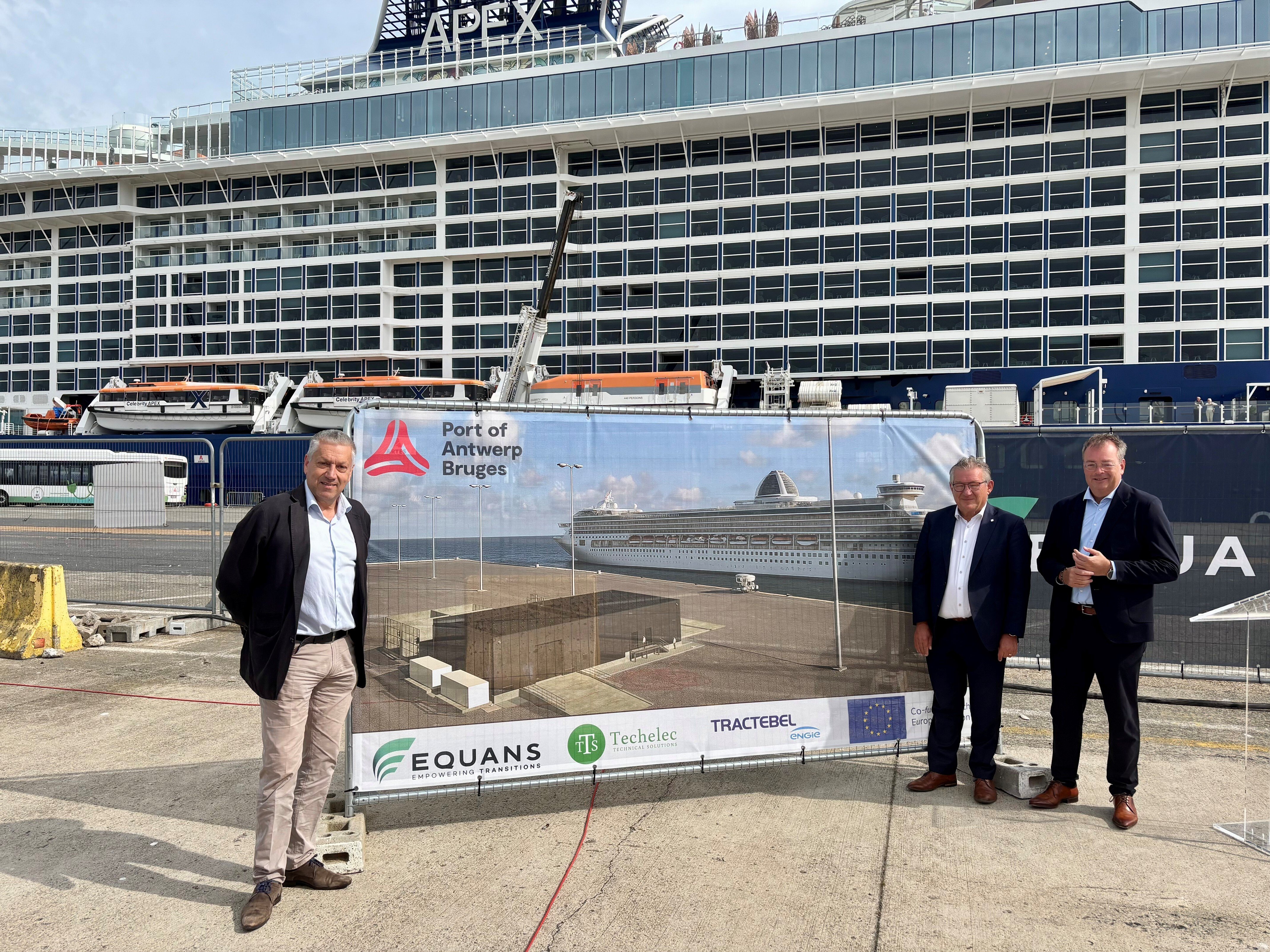Start werken voor walstroom aan cruiseterminal Zeebrugge 